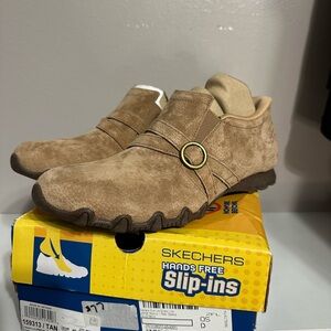 Skechers Brown Suede Slip-On Loafers